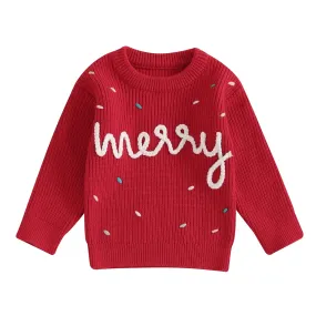 MERRY Red Knitted Sweater