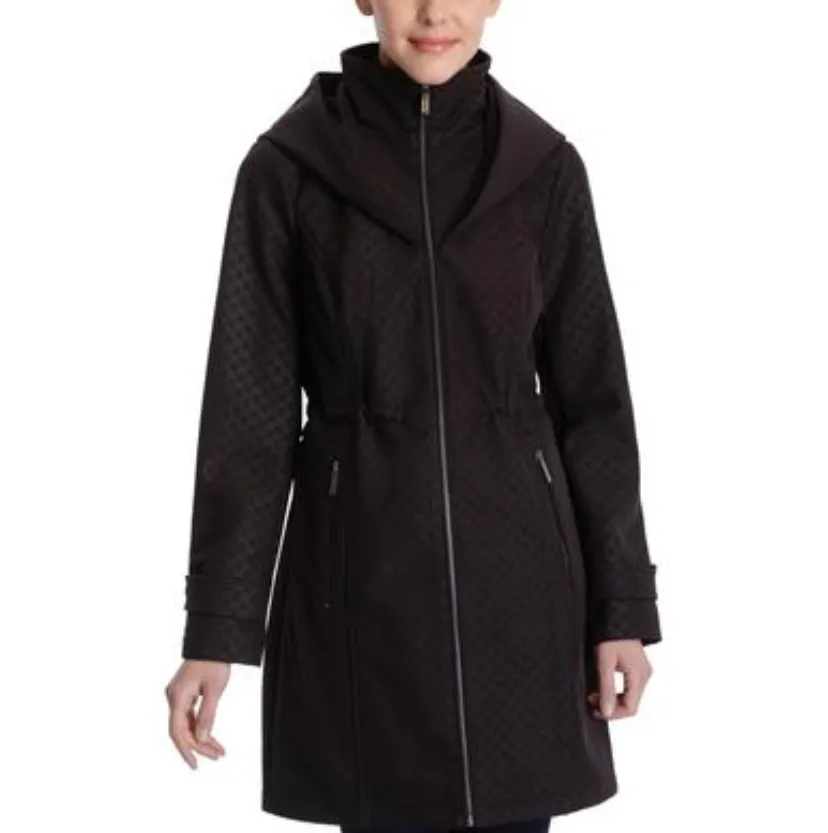 Michael Kors Petite Logo Hooded Raincoat
