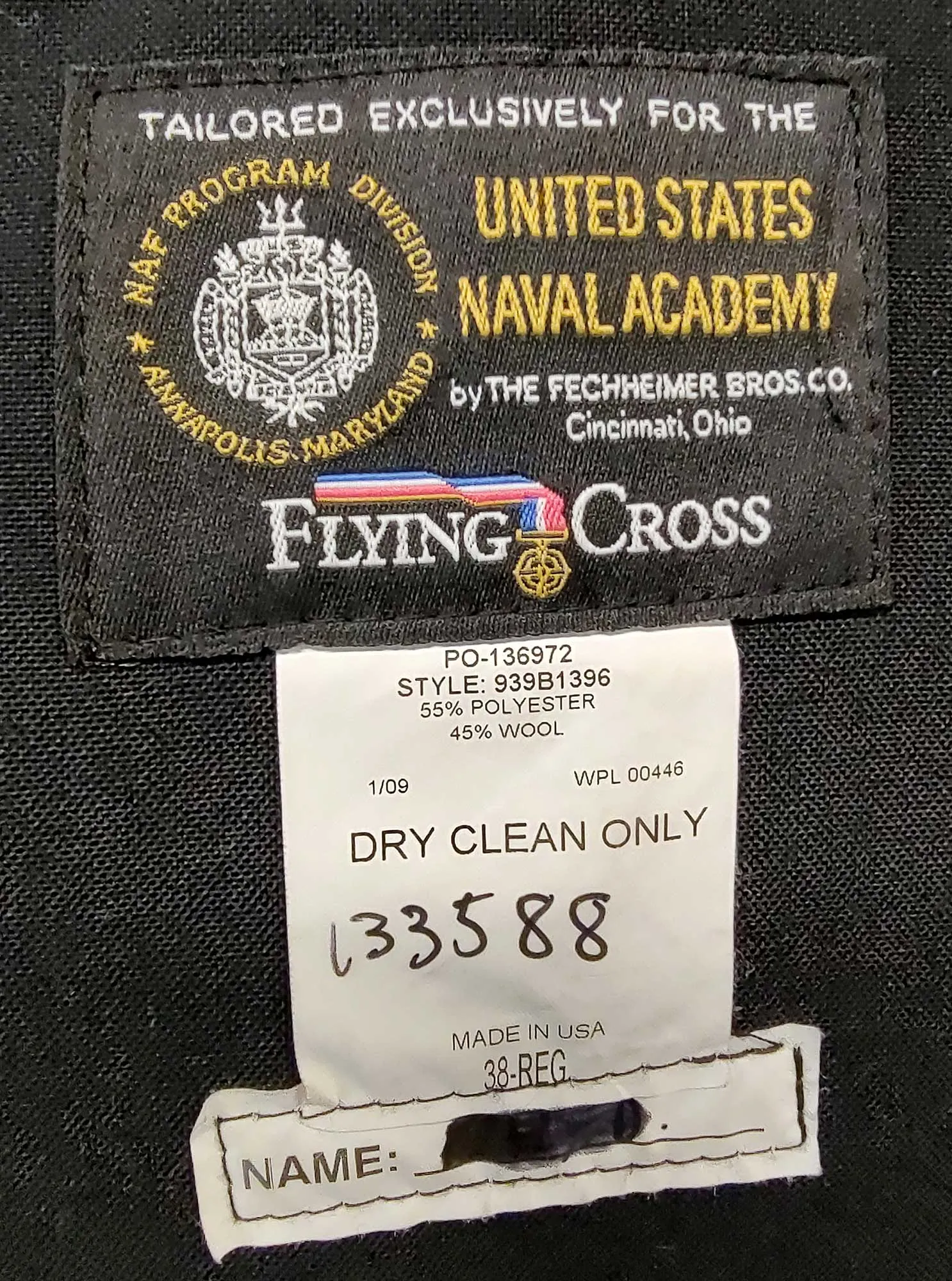 Navy Men's Midshipman Infantry Dress Jacket