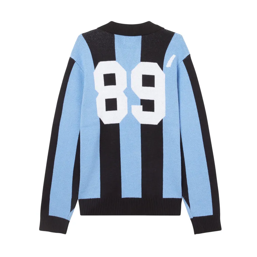 Obey Soccer Jersey Sweater Light Blue Multi 151000090 LBL