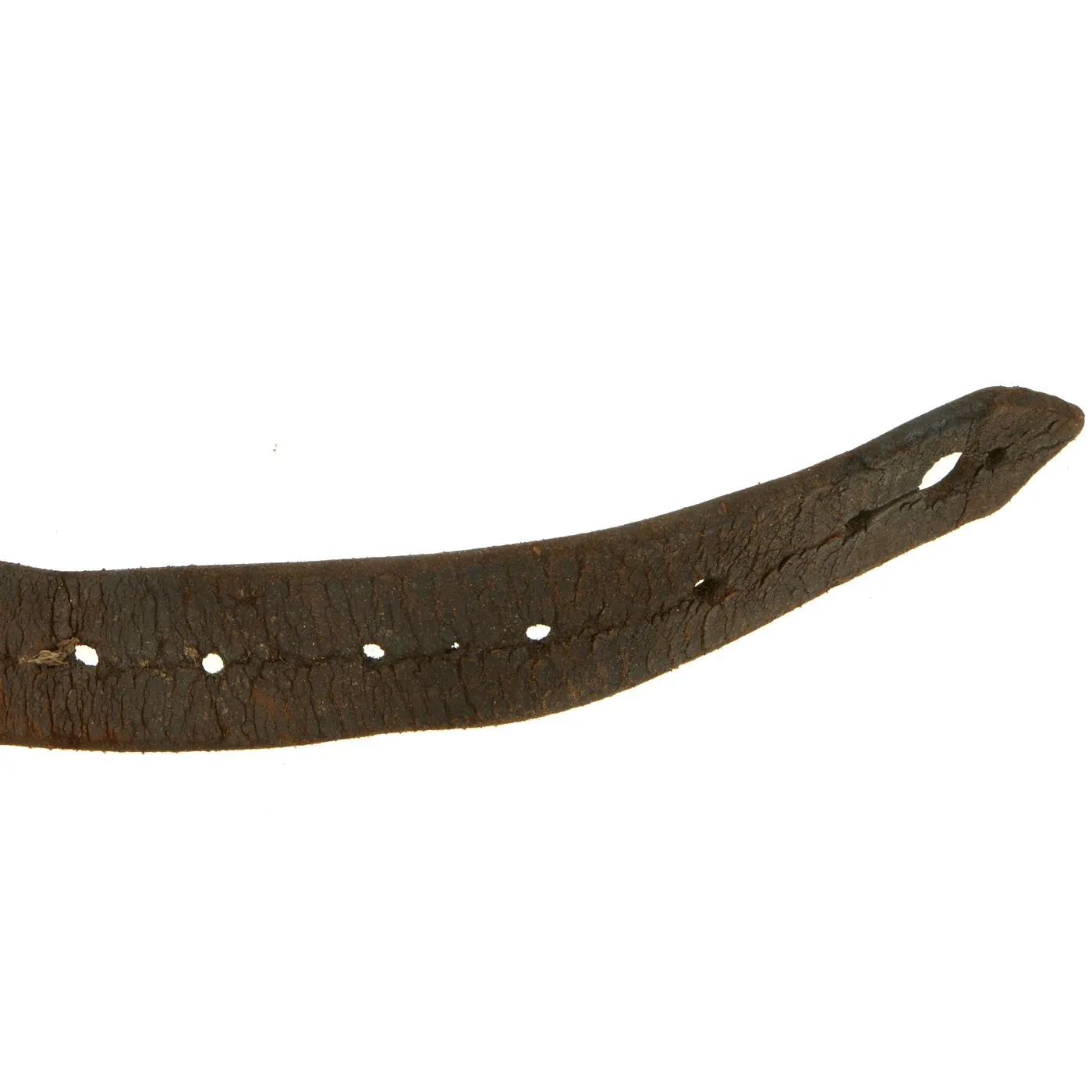 Original British WWI Manchester Regiment Souvenir Leather Belt with Attached Buttons, Badges & Insignia