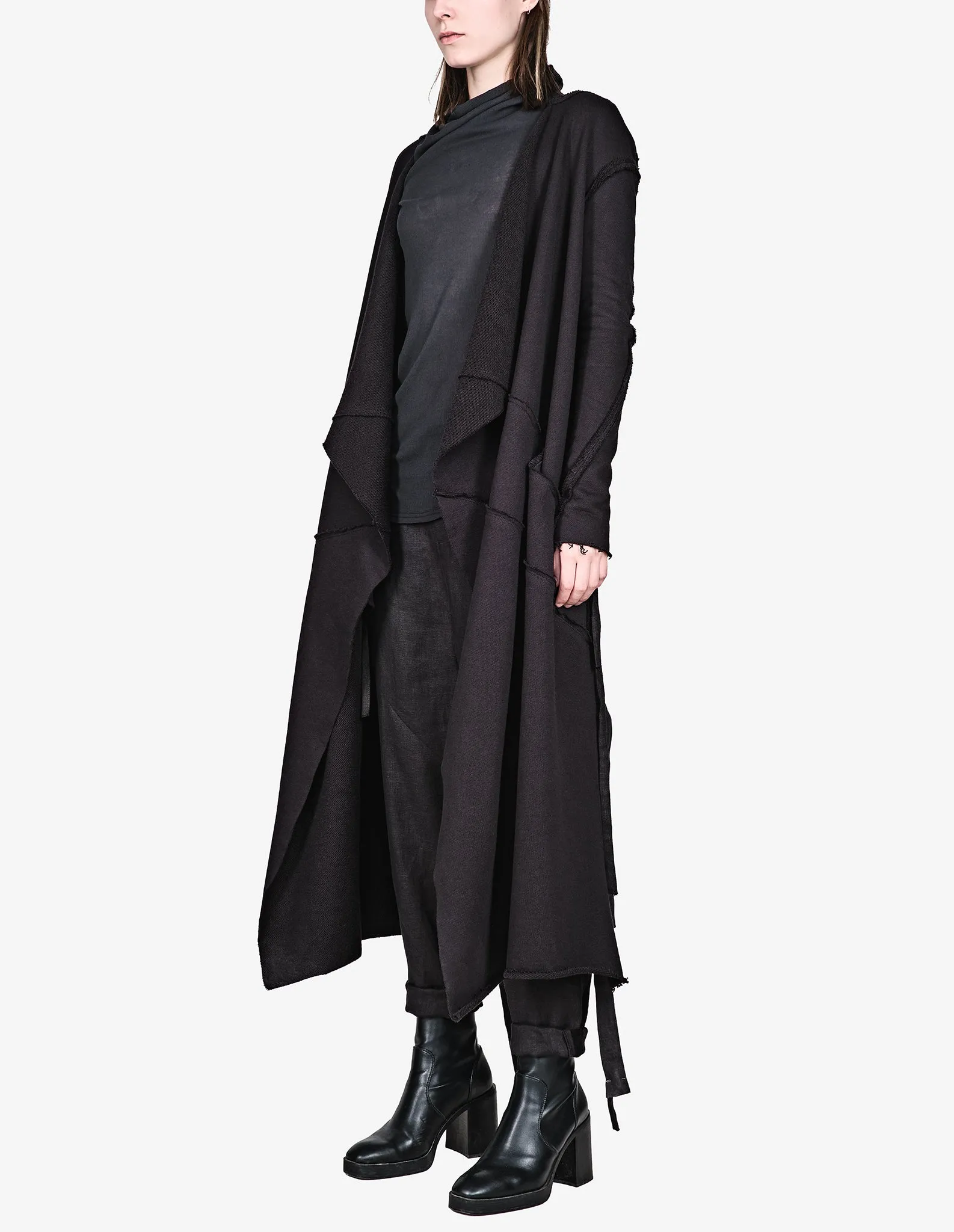 Overlong Cotton Cardigan