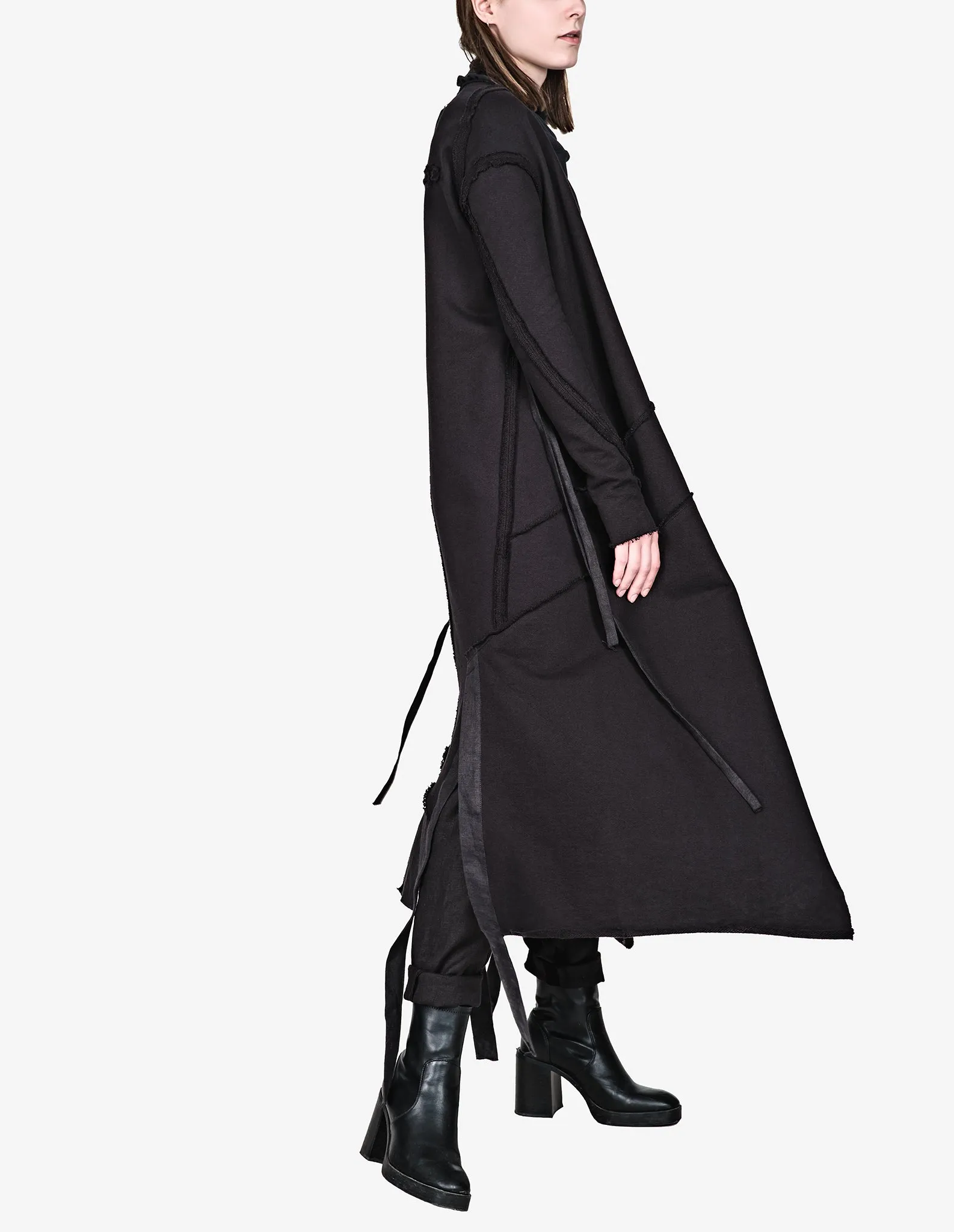 Overlong Cotton Cardigan