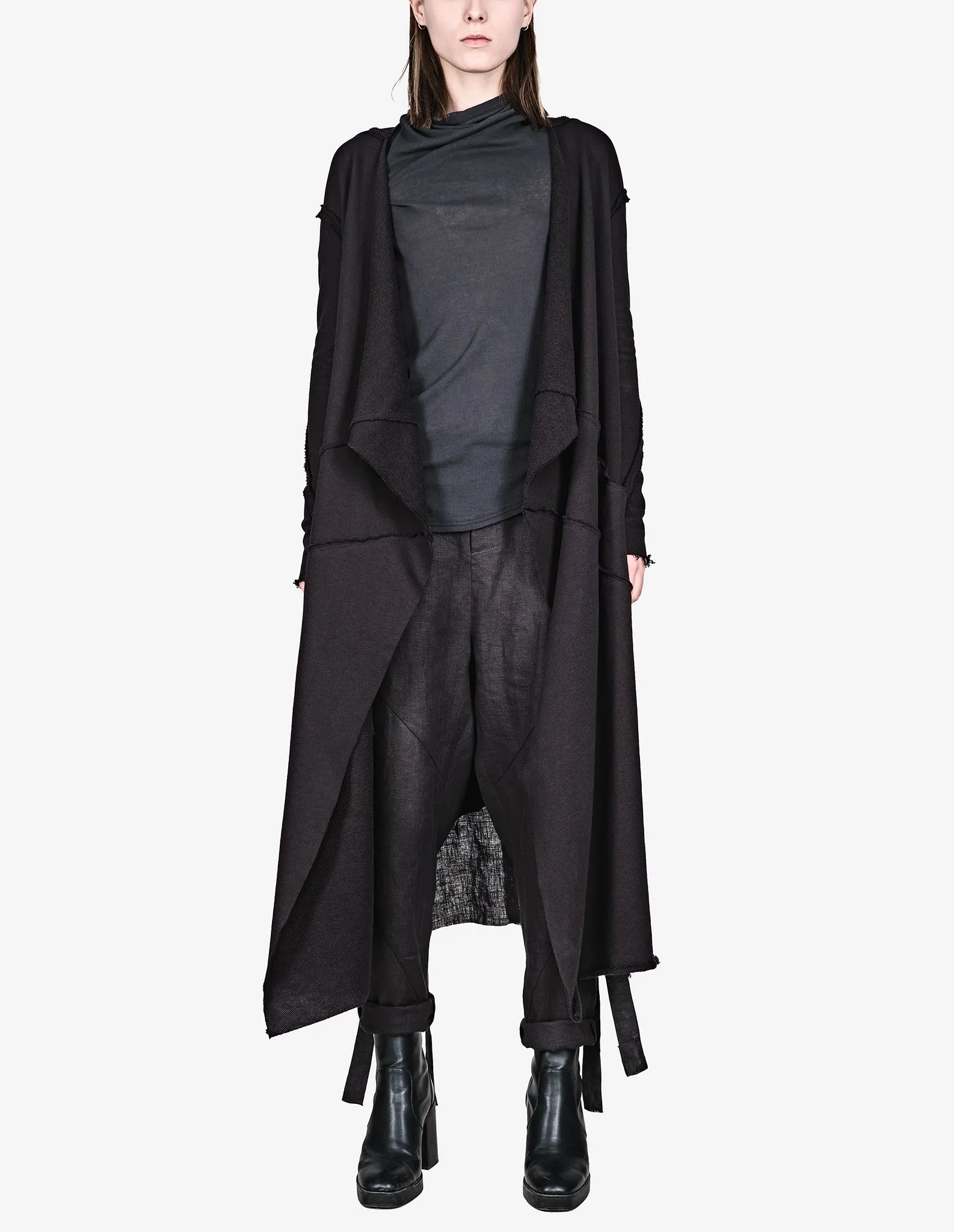 Overlong Cotton Cardigan