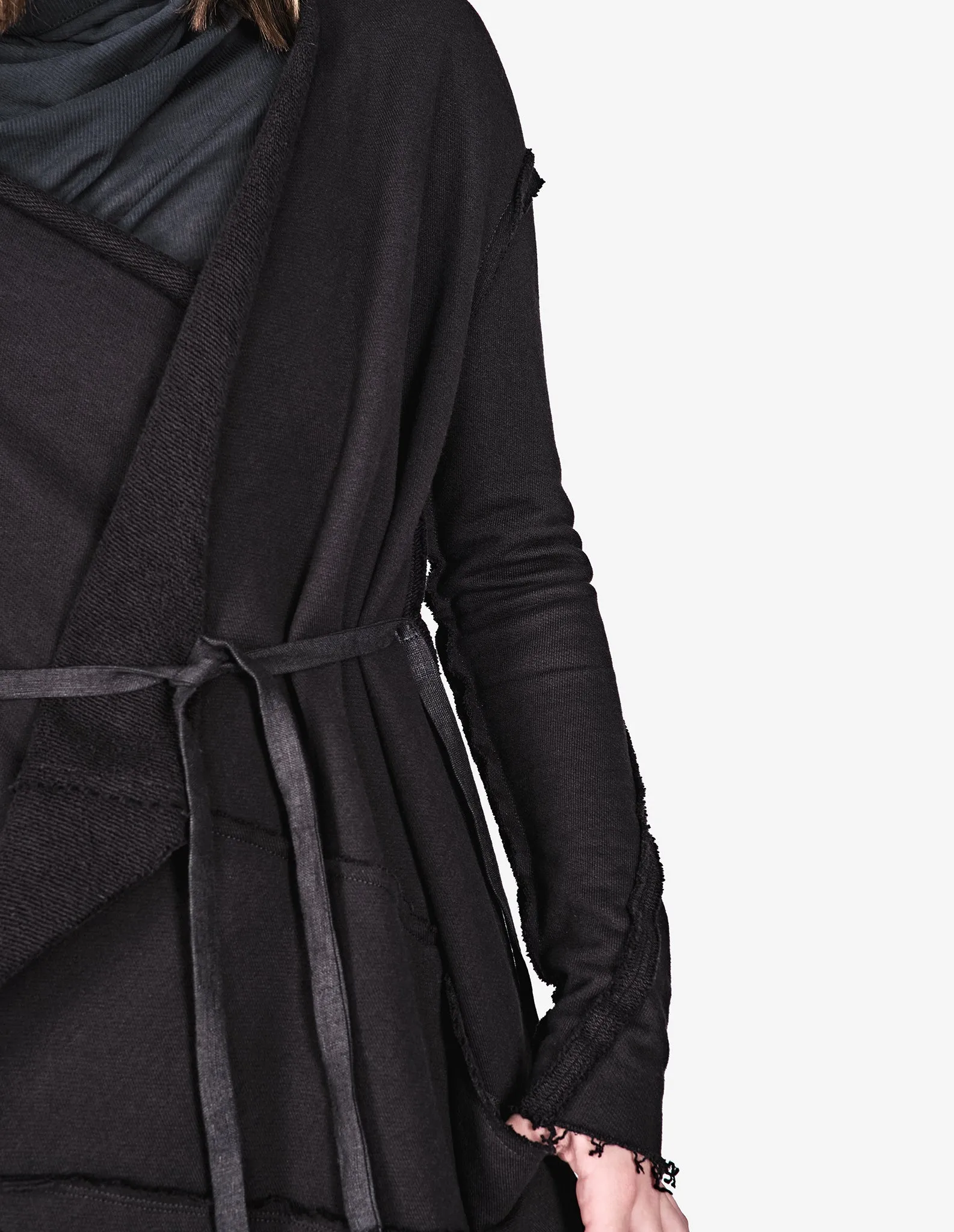 Overlong Cotton Cardigan