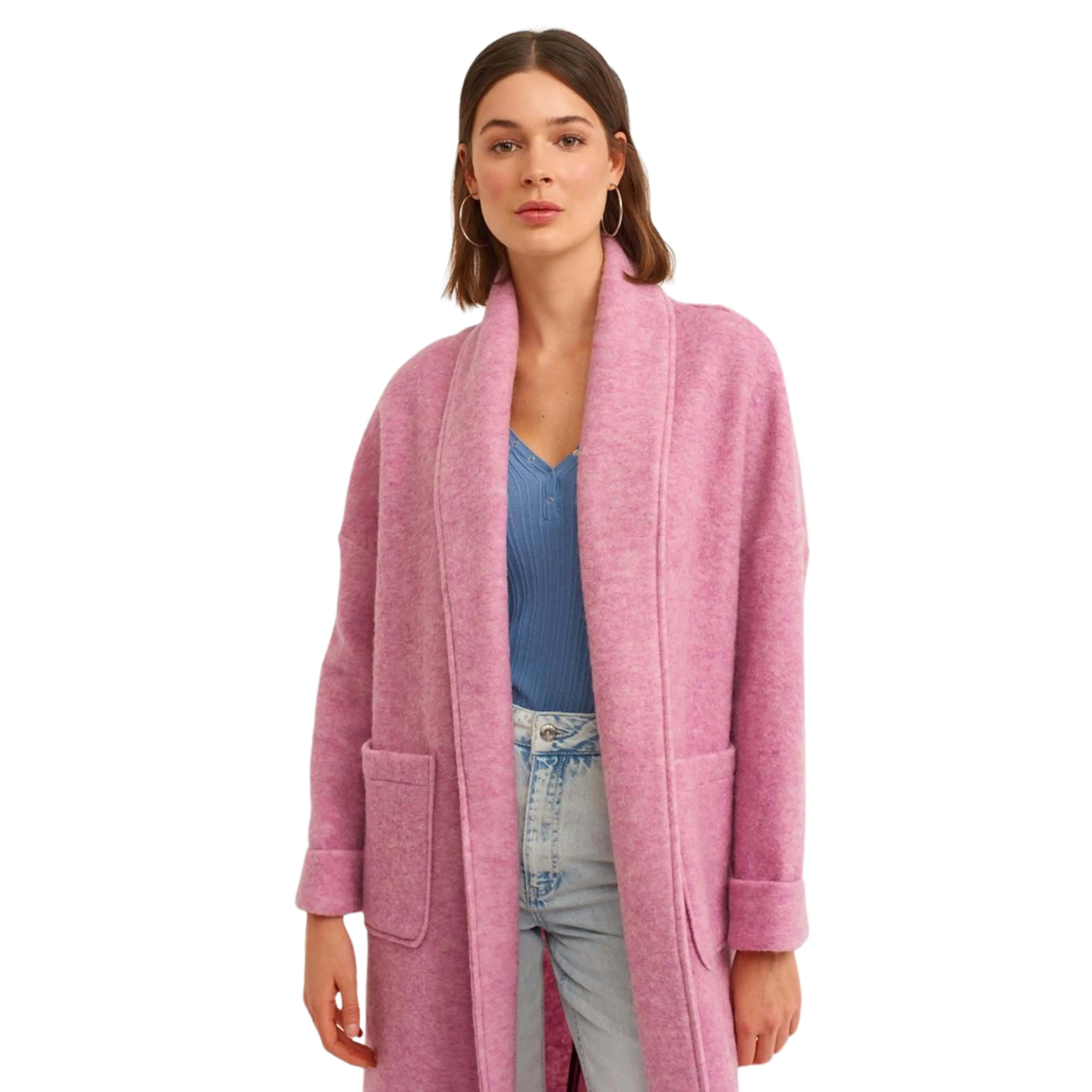 OXXO -  Wool Blend Long Pocket Coat