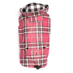 Pink Plaid London Raincoat for Dogs