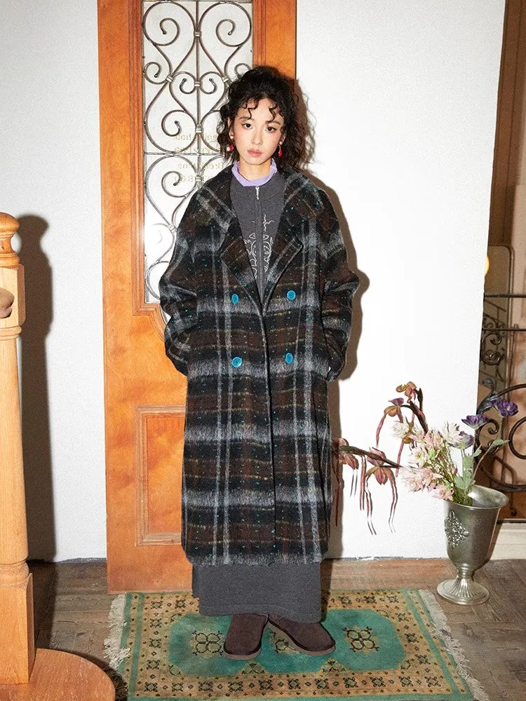Plaid wool coat【s0000011102】