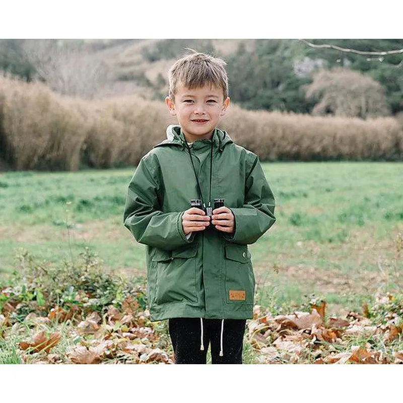 Raincoat bright green