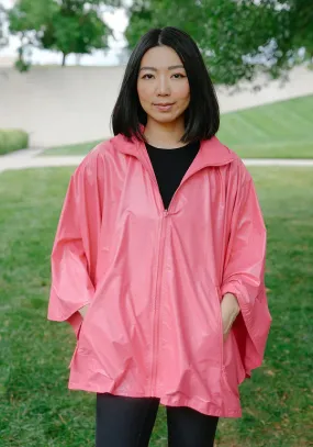 Rainraps Hooded Shiny Pink SPORTYRAP | Sport Poncho