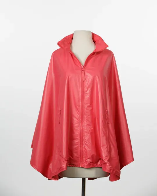 Rainraps Hooded Shiny Pink SPORTYRAP | Sport Poncho