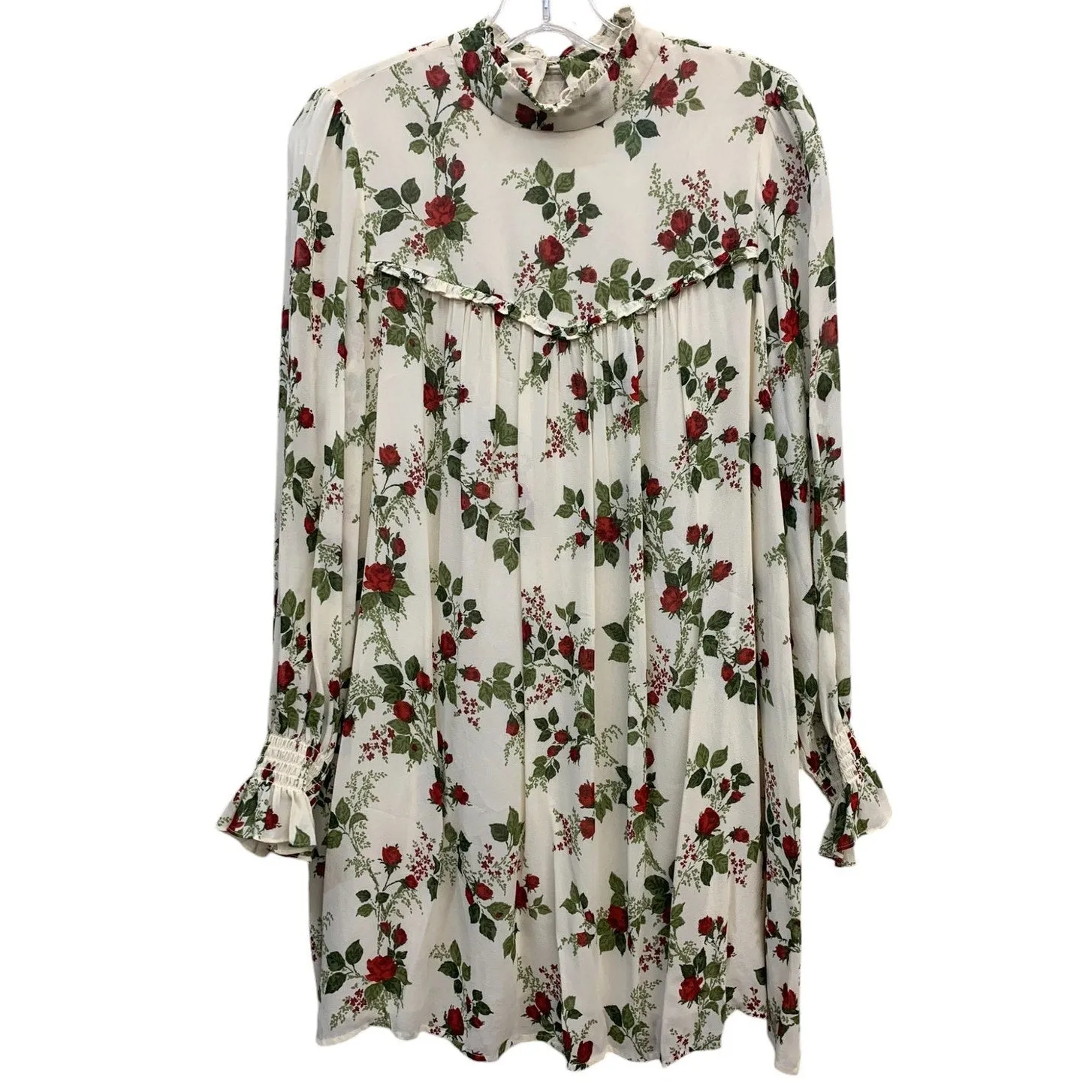 REFORMATION Jourdan Dress Ivory/Floral SZ Small BabyDoll