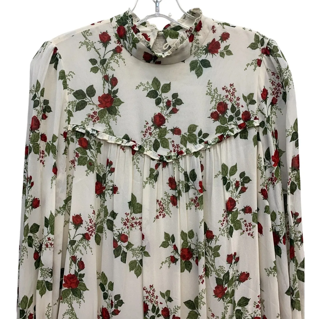 REFORMATION Jourdan Dress Ivory/Floral SZ Small BabyDoll