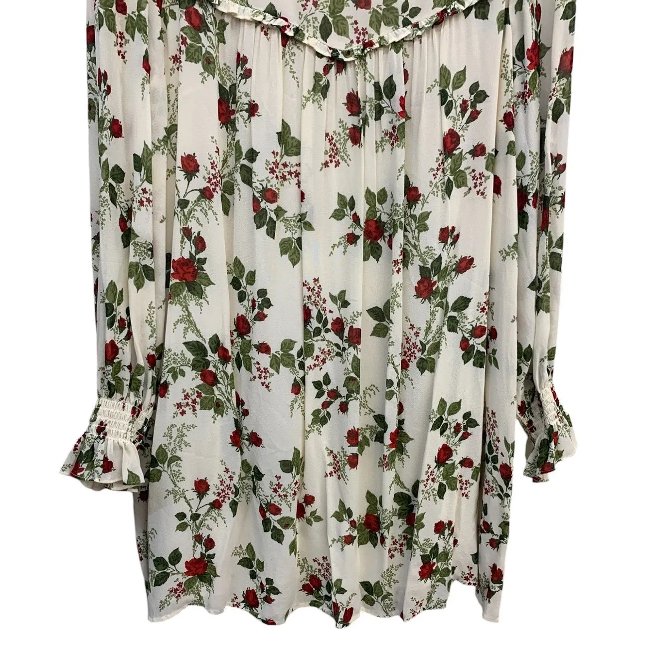 REFORMATION Jourdan Dress Ivory/Floral SZ Small BabyDoll