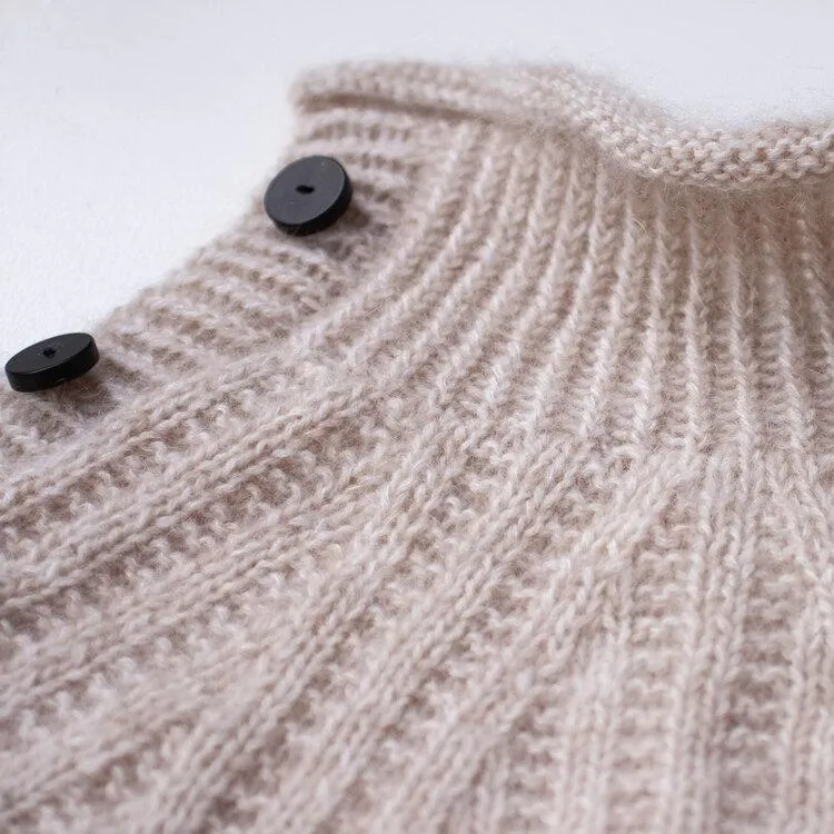 Ribbed Raglan cardigan by Anne Ventzel in Önling No 2   Silk mohair yarn kit (ex pattern)