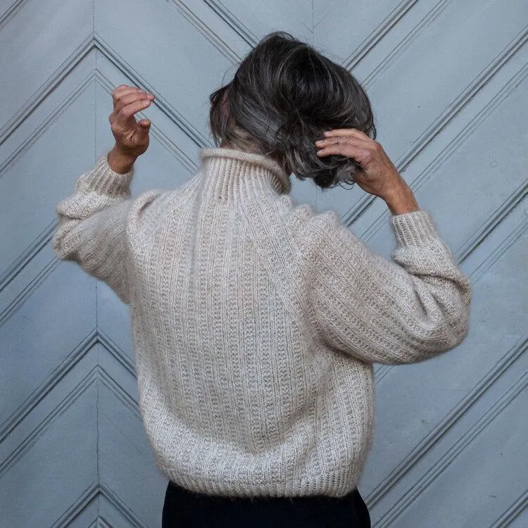 Ribbed Raglan cardigan by Anne Ventzel in Önling No 2   Silk mohair yarn kit (ex pattern)