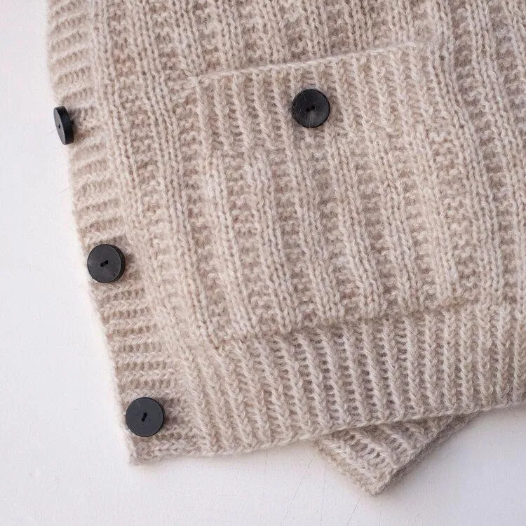 Ribbed Raglan cardigan by Anne Ventzel in Önling No 2   Silk mohair yarn kit (ex pattern)