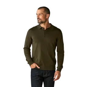 Robles Knit Long Sleeve Polo - Alpine