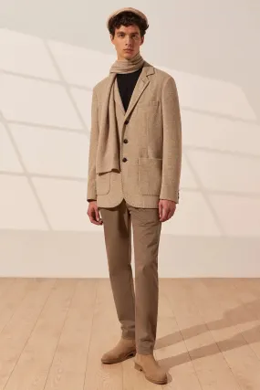 Sand Beige Tricennial Cashmere and Wool Men's Jacket