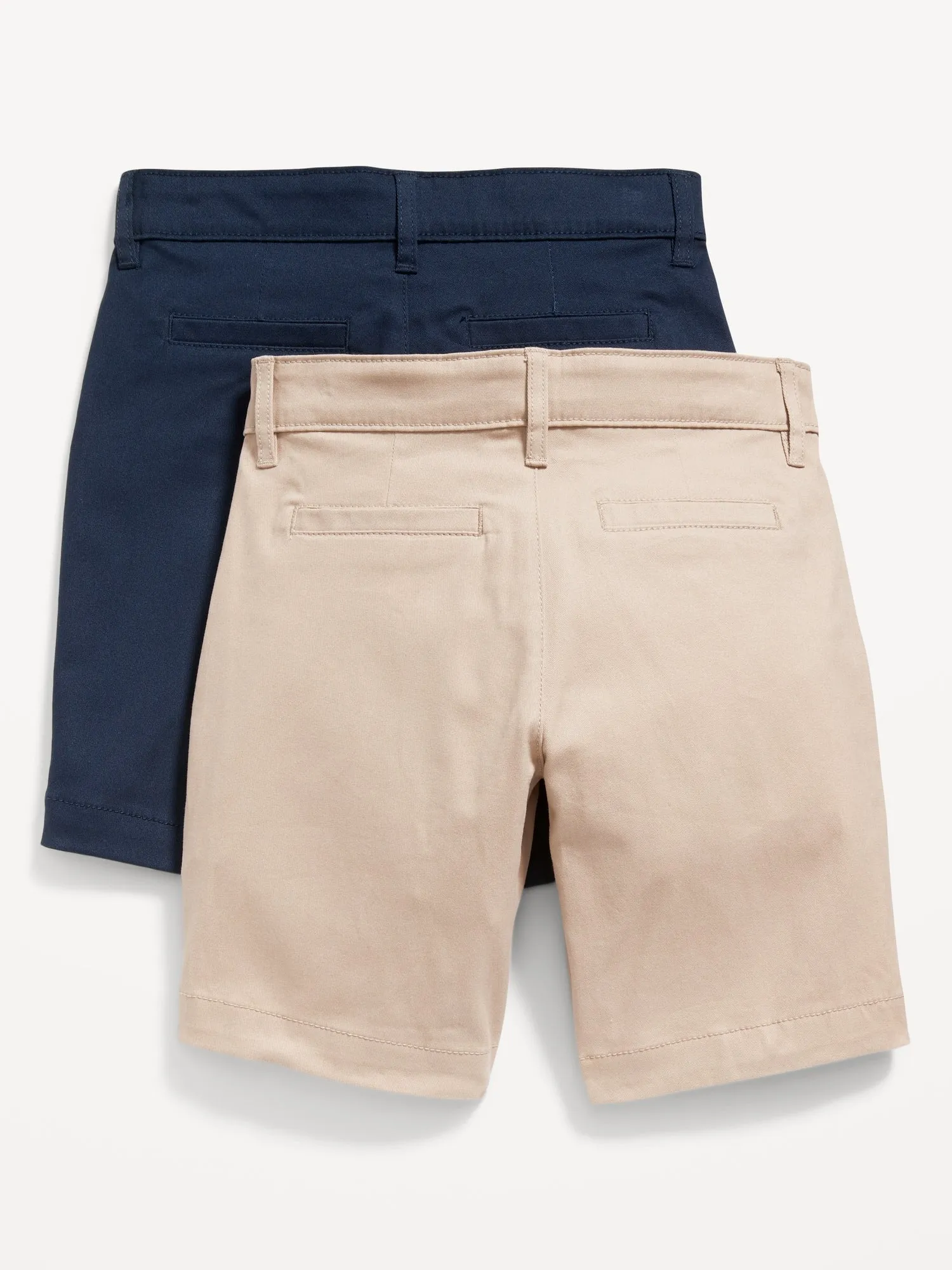 School Uniform Twill Bermuda Shorts 2-Pack for Girls