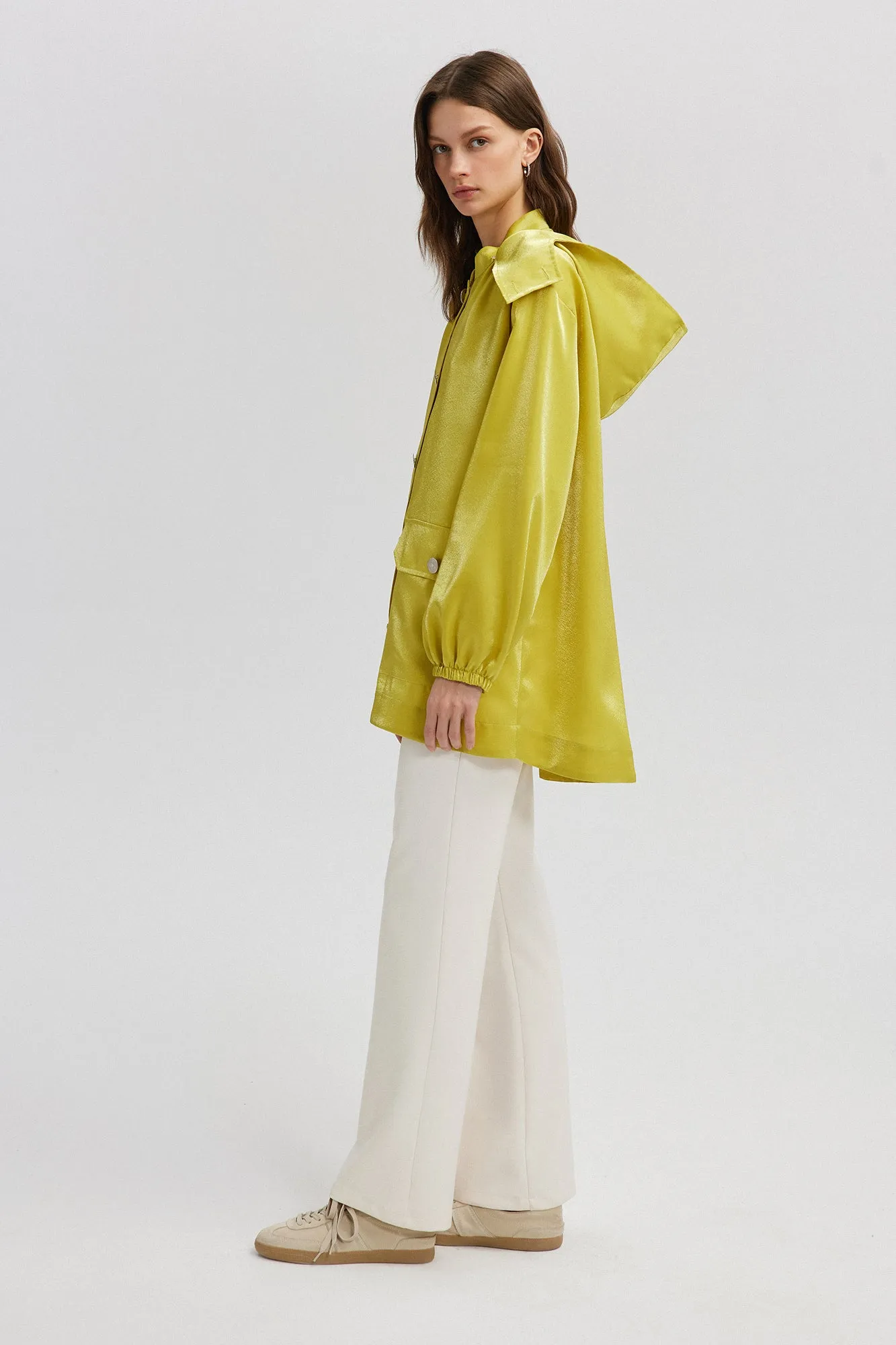 SHINY TEXTURED JACKET
