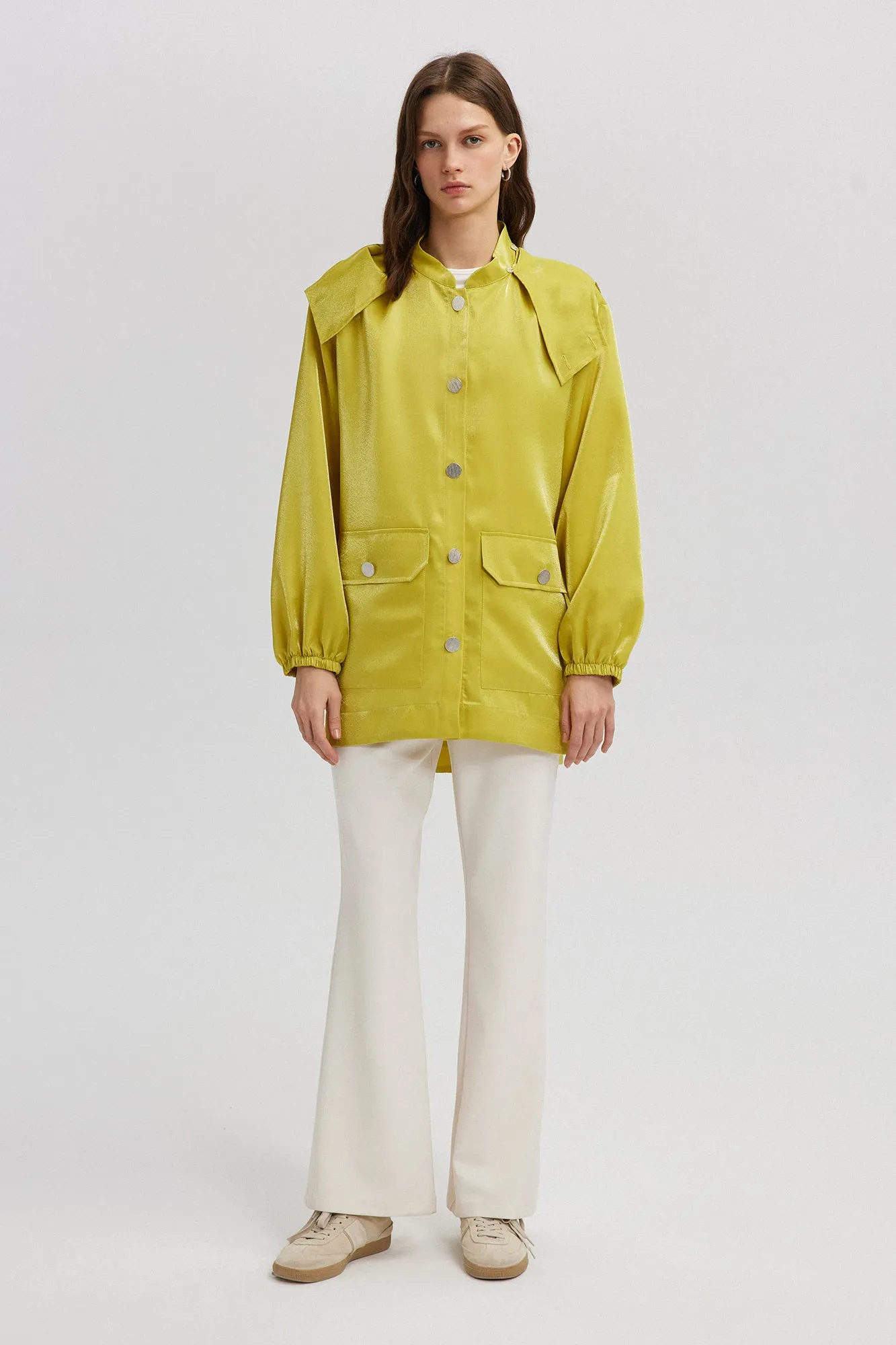 SHINY TEXTURED JACKET