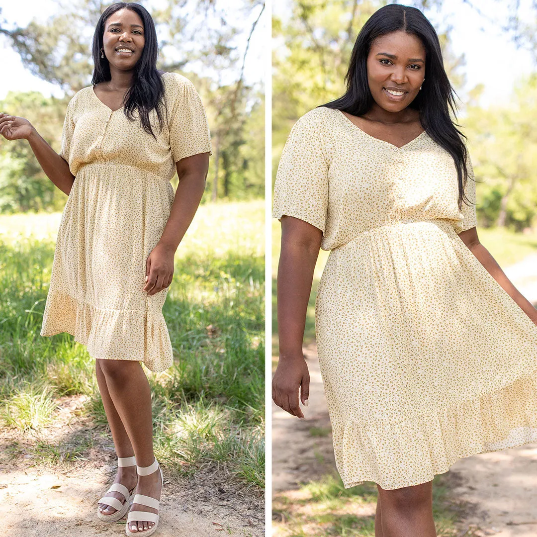 Sunshine Goddess Dress, Yellow