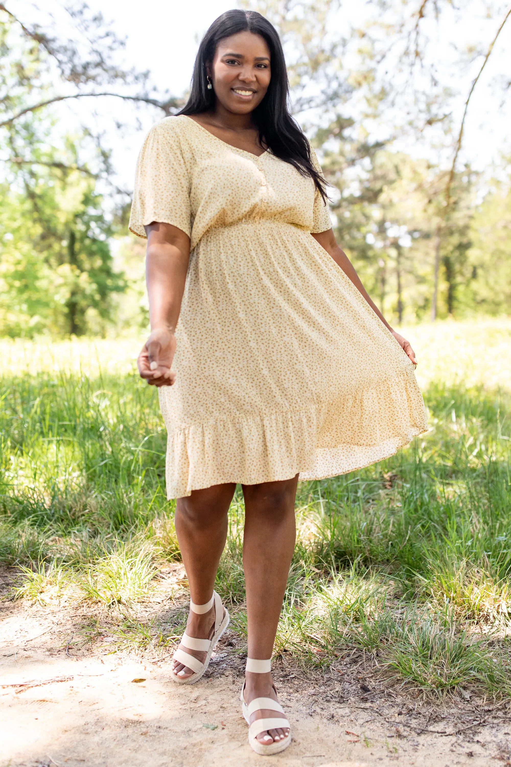 Sunshine Goddess Dress, Yellow