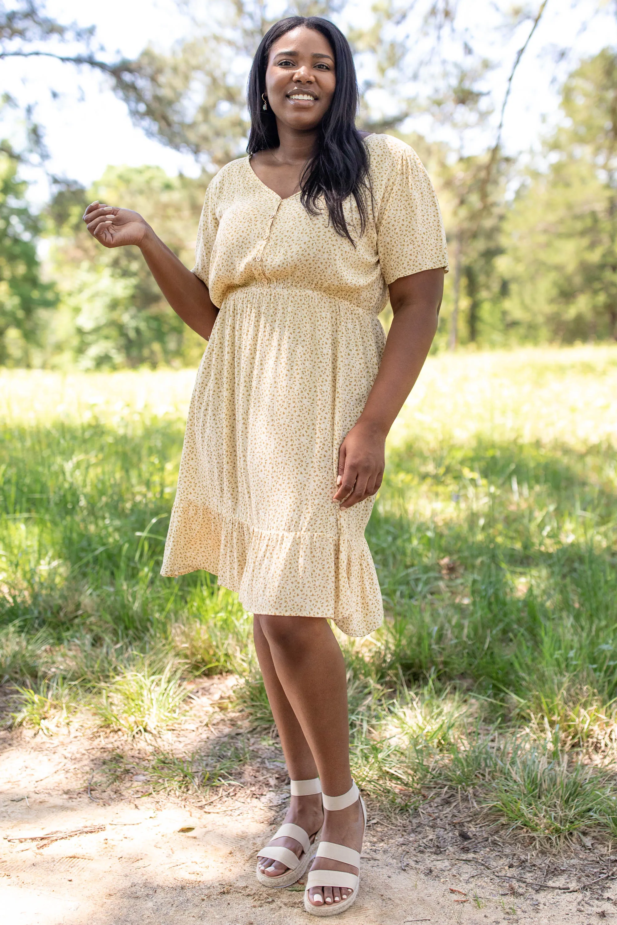 Sunshine Goddess Dress, Yellow
