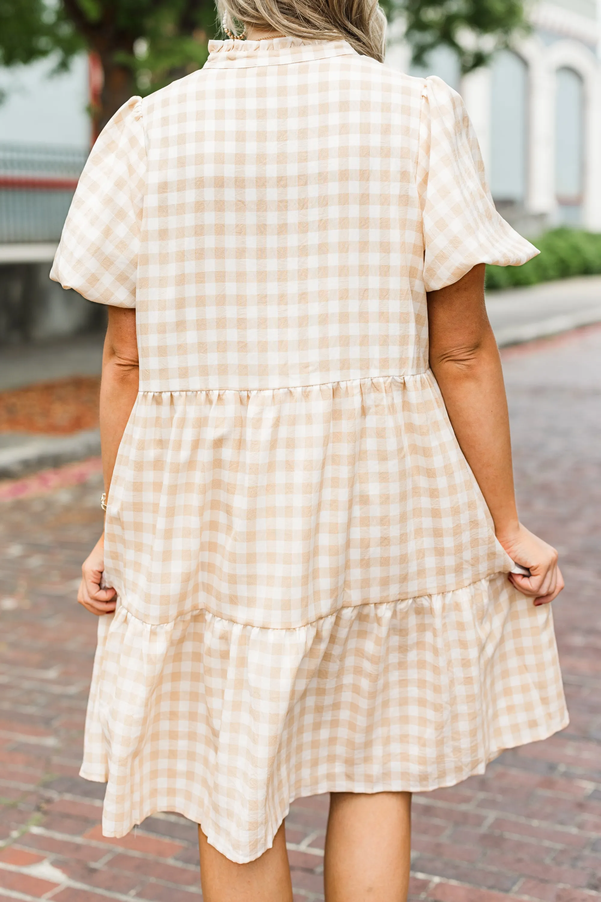 Swing Of Things Dress, Taupe