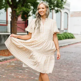 Swing Of Things Dress, Taupe