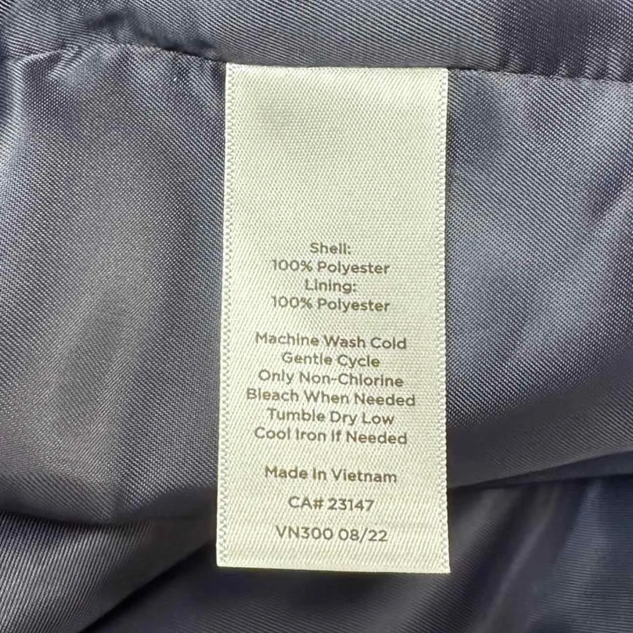 Talbots Navy Check Trench Raincoat Size L