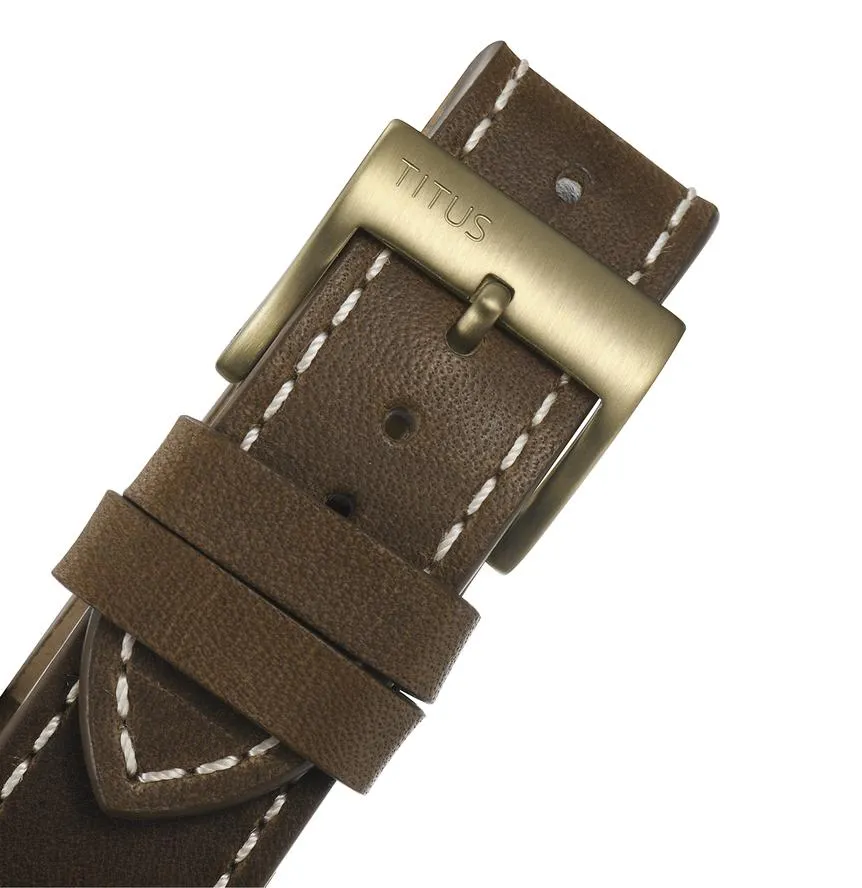 The Cape 3 Hands Date Mechanical Leather Men Watch W06-03227-007