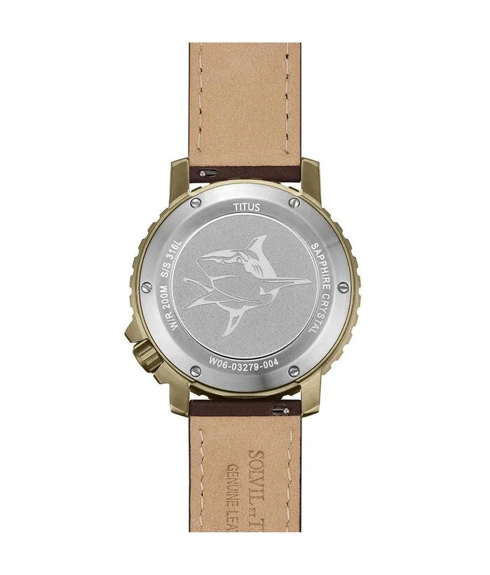 The Cape 3 Hands Mechanical Leather Men Watch W06-03279-004