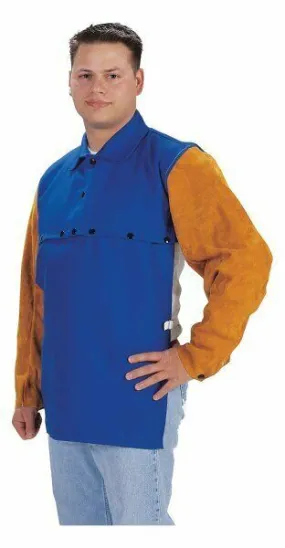 Tillman 9221XL 9 oz. Blue Cotton/Leather Cape Sleeve X-Large
