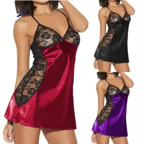 Velishy Red Lace Nightdress – Valentine’s Edition