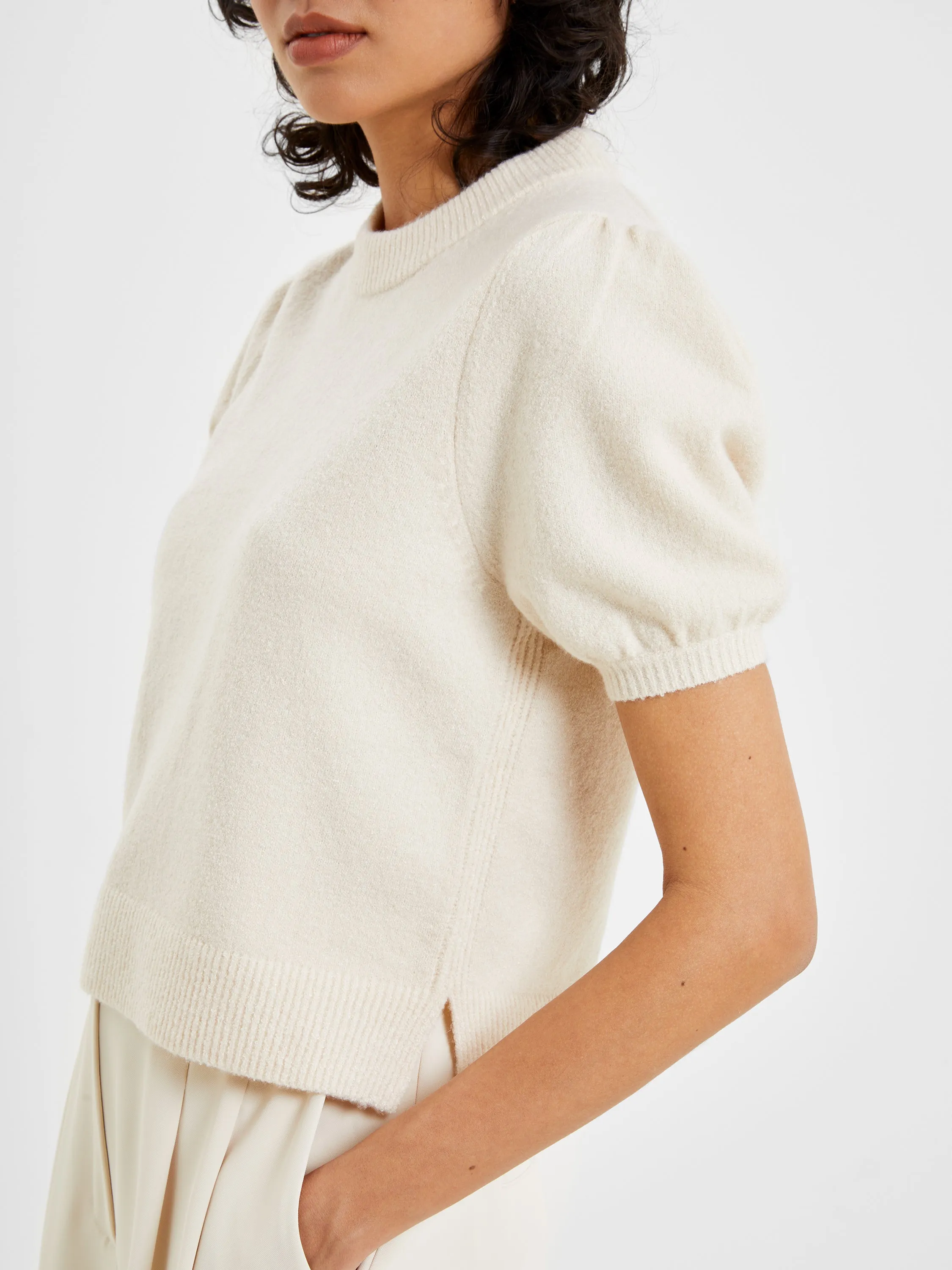 Vhari Ribbed Short Sleeve Sweater