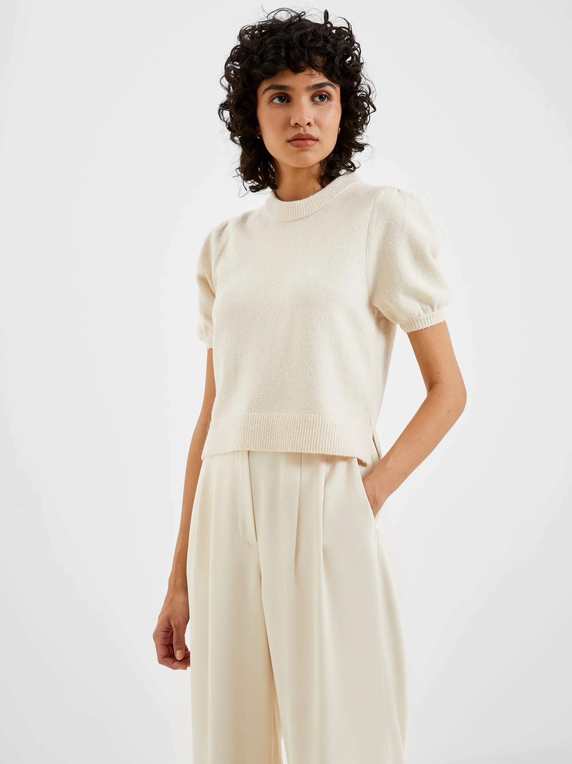 Vhari Ribbed Short Sleeve Sweater