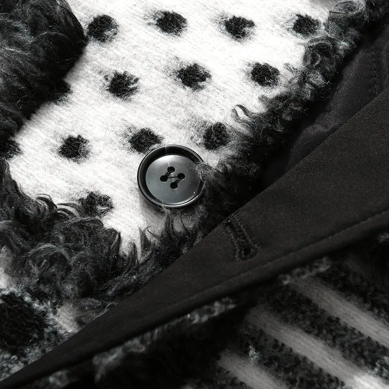 Vintage Plaid Raw Edge Fleece Jacket