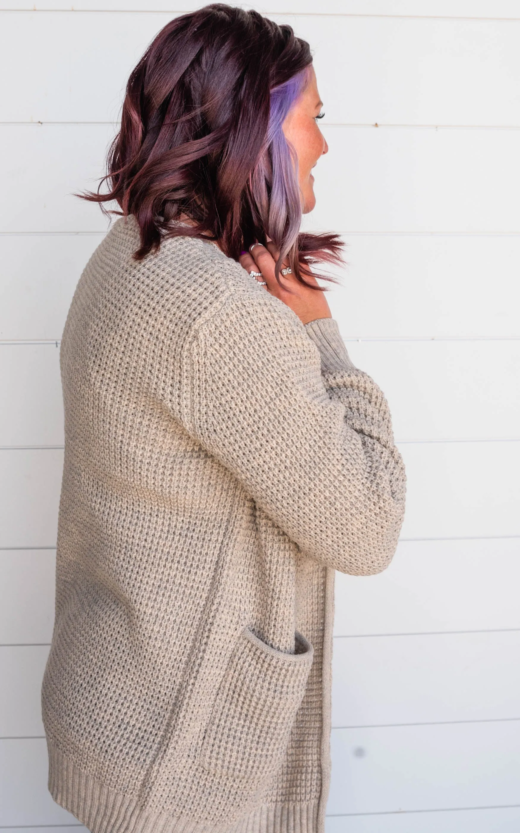 Waffle Knit Cardigan - Part 1 - Final Sale