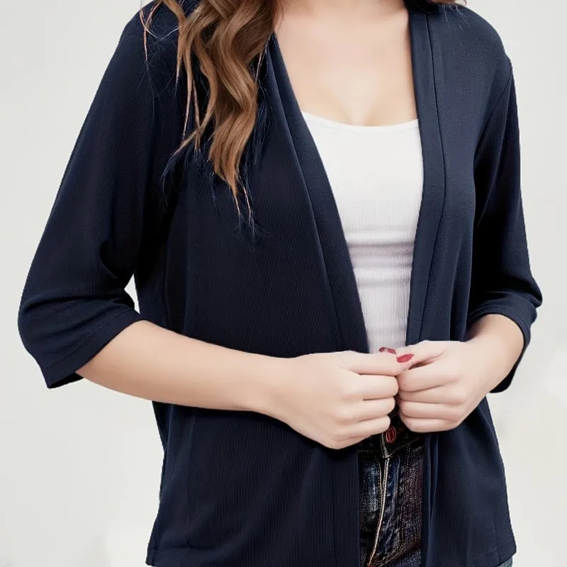 Womens Plus Size Open Front Thin Cardigan for Every Occasion